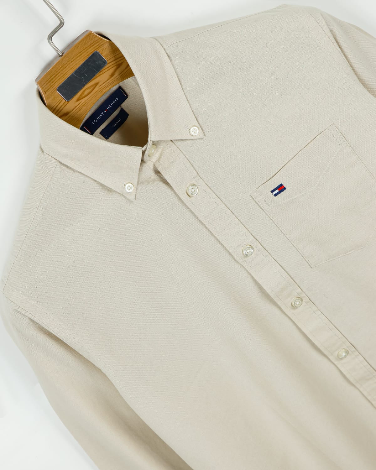 Premium Oxford Cotton Slim Fit Shirt | Biscuit